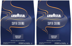 Lavazza Super Crema front packaging showing 22 oz bag and branding for quick identification