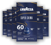 Lavazza Super Crema front packaging showing 60 capsules and benefit of convenience