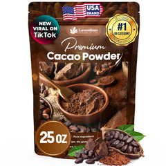 Lavendium front pouch showing product branding and 25 oz size for pantry convenience