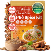 Lavendium front packaging shows three-pack pho spice kits for easy authentic broth