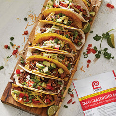 Lawry's seasoning mixed into cooked ground beef for bold taco flavor