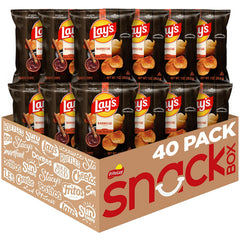 Lay's barbecue front packaging showing logo and flavor for quick identification and appeal