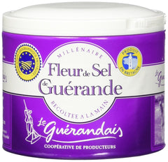 LE GUÉRANDAIS front packaging showing twin 4.4 oz jars and gourmet finishing salt