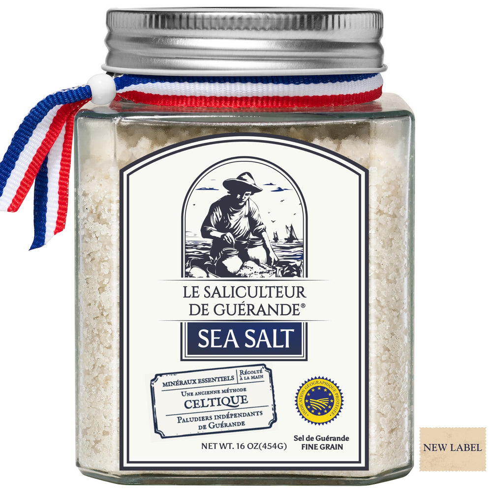 Le Saliculteur glass jar front packaging showing brand and eco-friendly container
