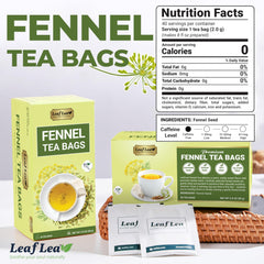 LeafLea individual foil-wrapped tea bag, preserving freshness and aroma