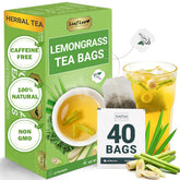 LeafLea front packaging showing box and 40 bags, reliable freshness