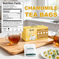 LeafLea individually wrapped tea bag highlighting freshness preservation