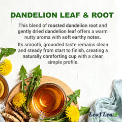 LeafLea roasted root texture highlighting nutty depth and aroma