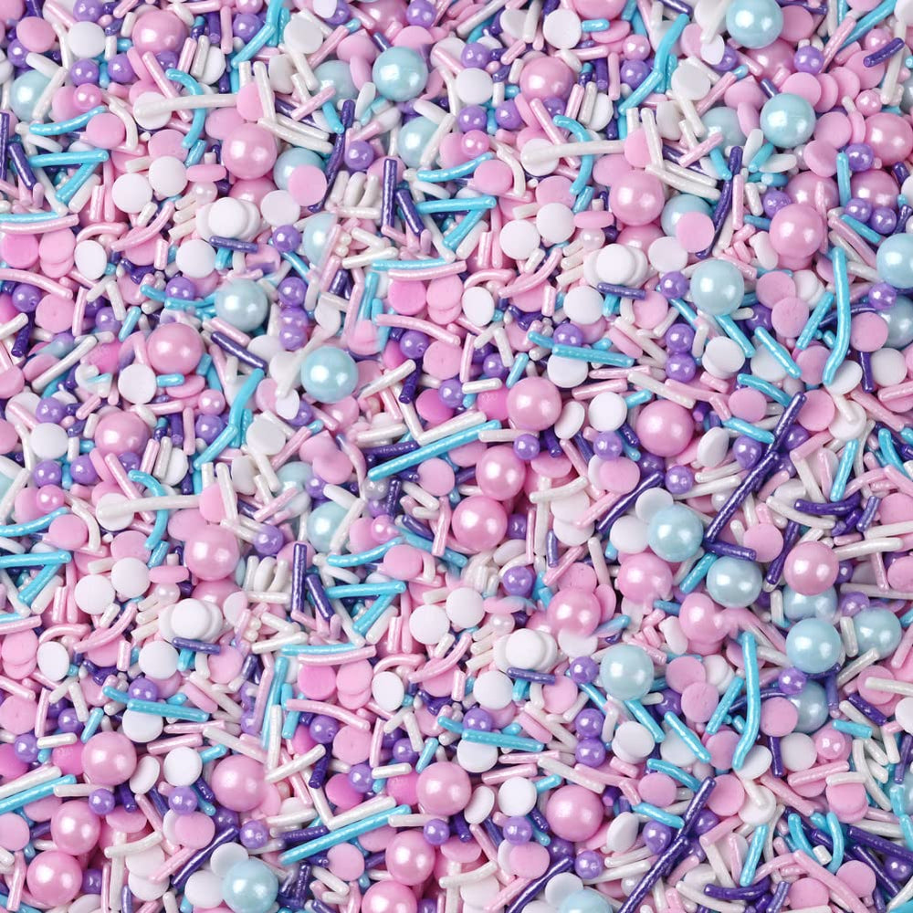 LEBERY front packaging showing 238g resealable bag and pastel sprinkles benefit quick storage