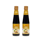 Lee Kum Kee front packaging showing two 14 oz bottles and clear branding for pantry convenience