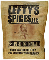 Lefty's Spices front packaging showing 16oz bag and clear label, helps quick identification