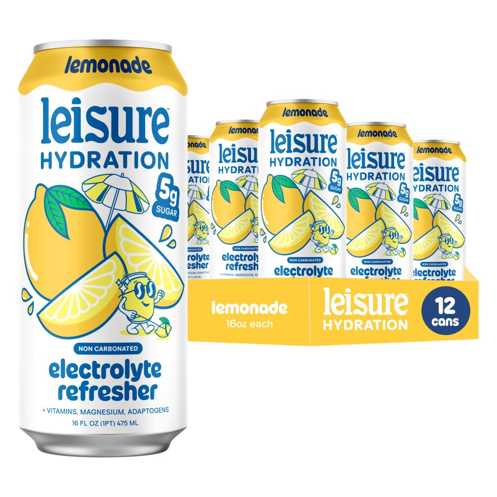 Leisure front packaging showing 12-pack and lemonade label for easy selection