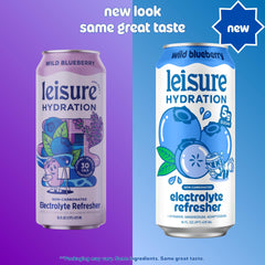 Leisure Tropical Mango can front view displaying tropical flavor and adaptogens, energizing option