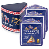 Leksands front packaging and tin showing brand and lasting freshness benefit