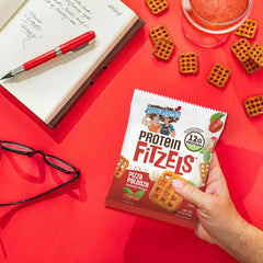 Lenny & Larry's pretzels in a bowl on a counter showing shareable snack setup