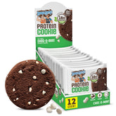 Lenny & Larry's front packaging showing 12-pack and benefits