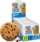 Lenny & Larry's front packaging showing cookie and nutrition callouts benefits