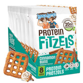 Lenny & Larry's front packaging showing cinnamon buns flavor and protein benefit