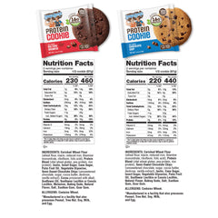 Lenny & Larry's cookie cross-section showing soft-baked texture and protein density
