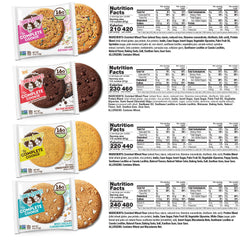Lenny & Larry's cookie split open revealing soft interior and protein-rich appeal
