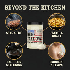 LeRoy's Rocky Mountain used in skillet searing steak for superior browning and flavor