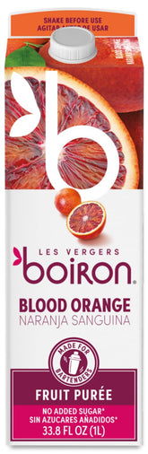Les Vergers Boiron front carton showing product branding and vibrant color benefits