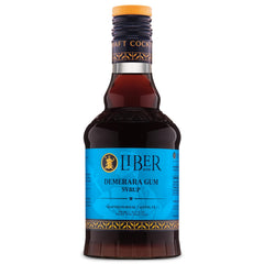 Liber & Co. front bottle shot showing premium demerara syrup and easy pouring