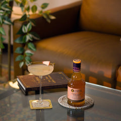 Liber & Co. syrup being poured into a mixing glass for efficient cocktail prep