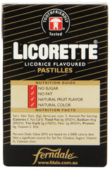 LICORETTE close-up of hard pastille texture highlighting firm surface