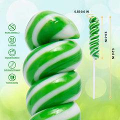 LIDATREE close-up of twisty lollipop texture highlighting vibrant color and candy detail