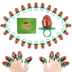 LIDATREE front packaging showing 30-count football ring lollipops and festive look