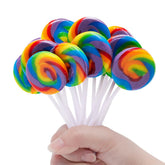 LIDATREE front packaging showing colorful swirl lollipops for easy selection