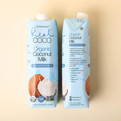 Life Refreshed Real Coco closeup label highlighting certifications