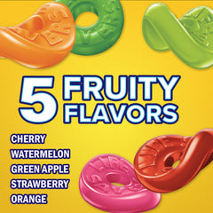 Life Savers bag open pouring gummies into hand showing easy-distribute convenience