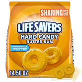Life Savers front package showing four 14.5-ounce bags and sharing size benefits