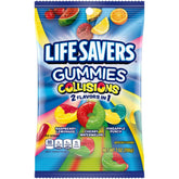Life Savers front packaging of 7oz bag showing brand and colors, easy grab-and-go