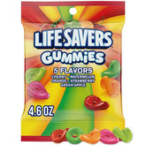 Life Savers front packaging showing 4.6 oz bag and colorful gummies for easy grab-and-go
