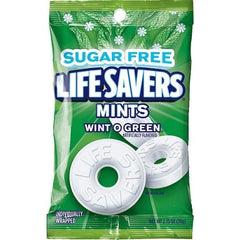 Close-up of Life Savers individually wrapped mints highlighting hygienic portability benefit