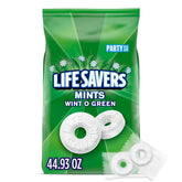 Life Savers front packaging showing large green bulk bag and benefit of sharing