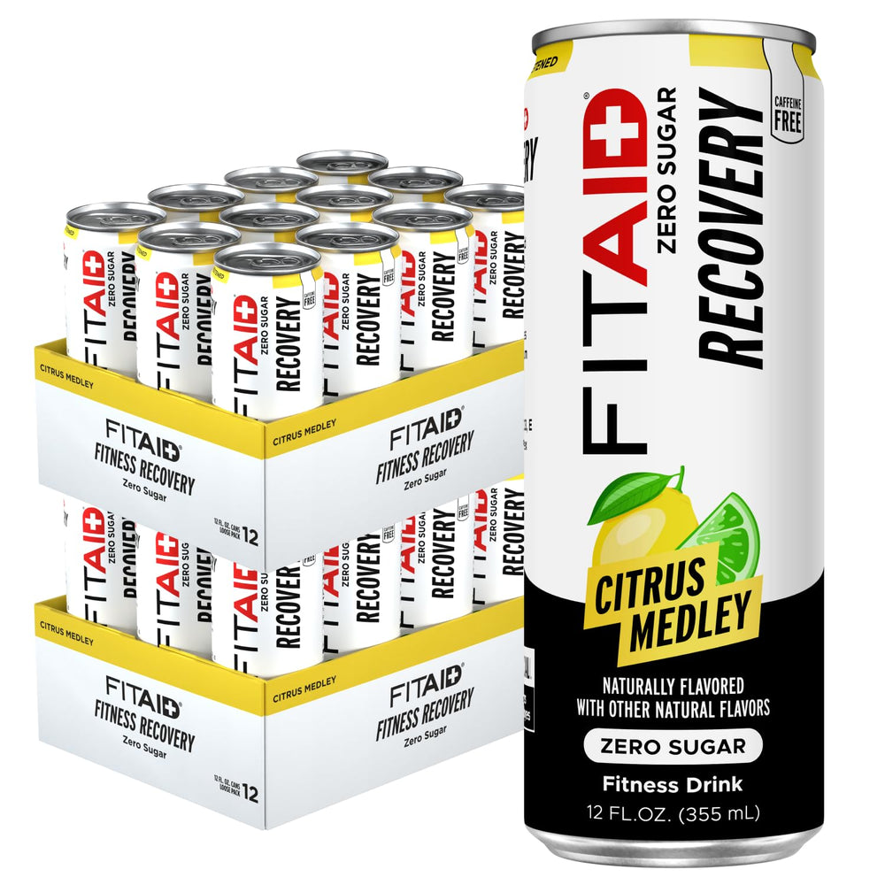LIFEAID FITAID front can showing Citrus Medley flavor and zero sugar benefit
