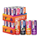 LIFEAID front of FITAID Energy Zero 24-pack showing clean branding and flavor variety