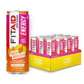 LIFEAID FITAID front packaging showing peach mandarin can for clean energy