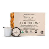 Lifeboost front packaging showing French Vanilla pods and benefits