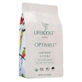 Lifeboost front packaging showing 12 oz bag and organic label for clear choice