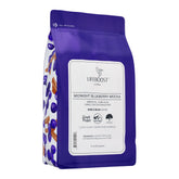 LIFEBOOST front packaging showing blueberry mocha label and 12 oz bag benefits