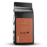 Lifeboost front packaging showing pumpkin spice whole bean coffee and benefits