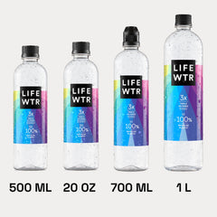 LIFEWTR bottles with unique artist labels displayed as inspirational lifestyle decor