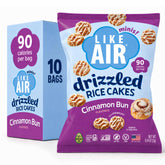 Like Air front packaging showing cinnamon bun snack box and convenience