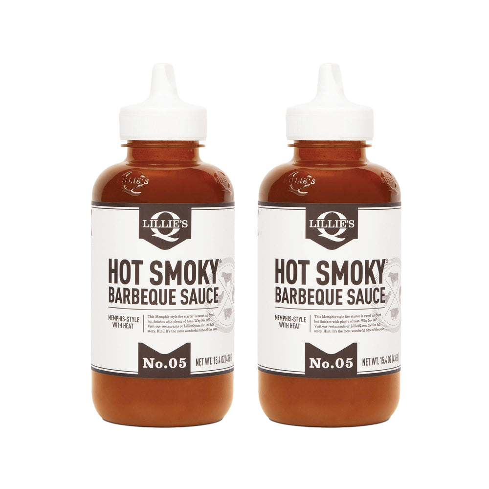 Lillie's Q front packaging showing two bottles and bold label for flavorful grilling