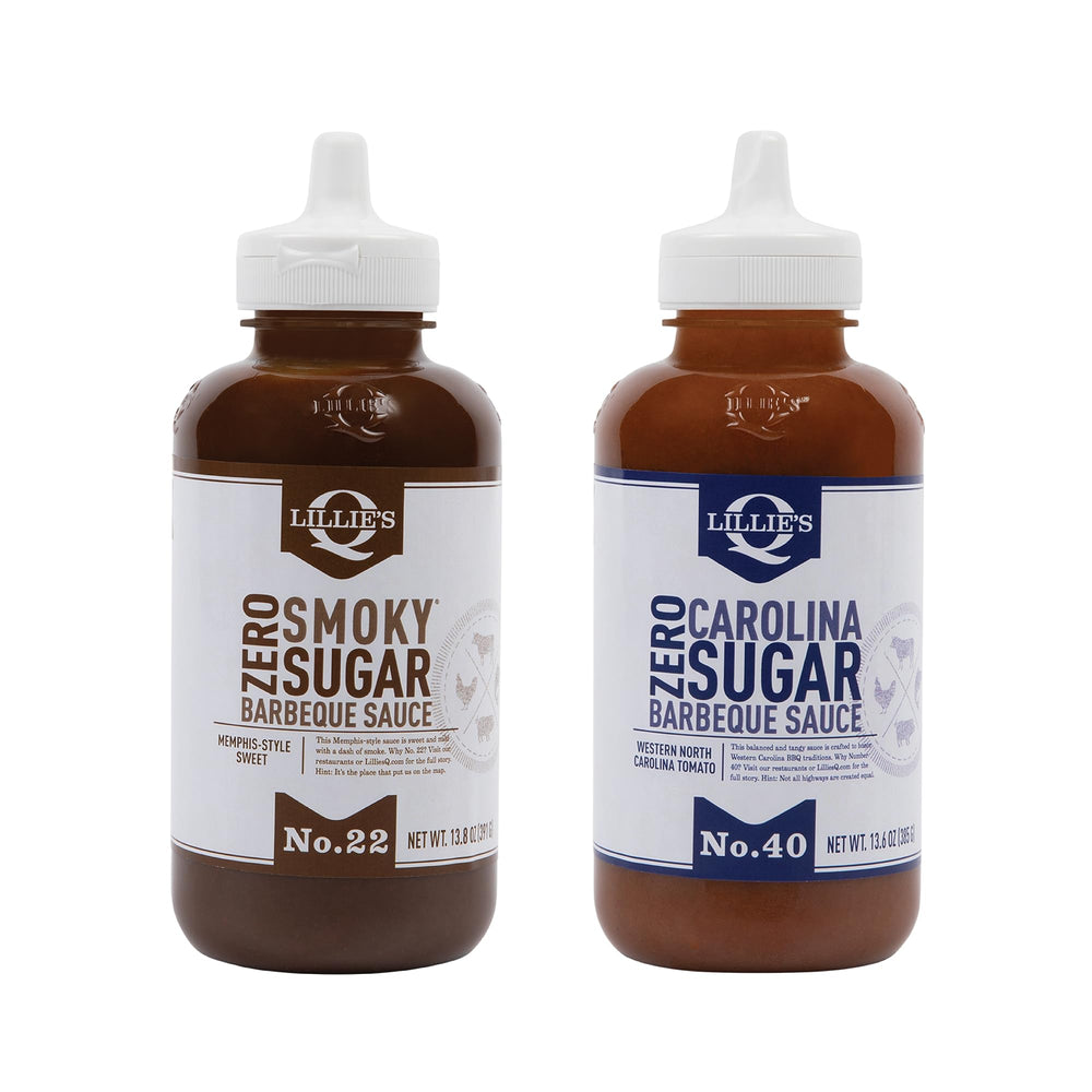 Lillie's Q two-pack front view showing both bottles and packaging benefit convenience